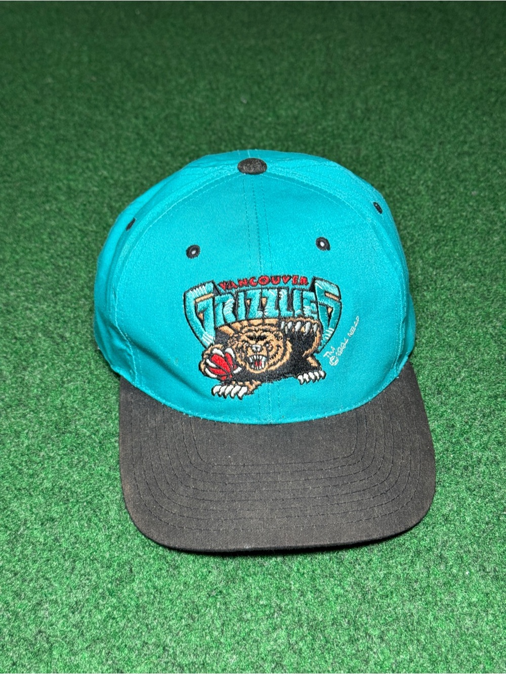 Vintage Vancouver Grizzlies Hat Cap Snap Back NBA Basketball Mens Retro 90s 1994